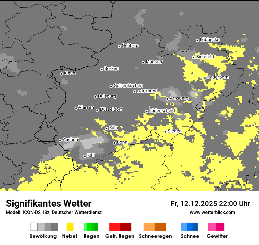 Modellkarten Signifikantes Wetter