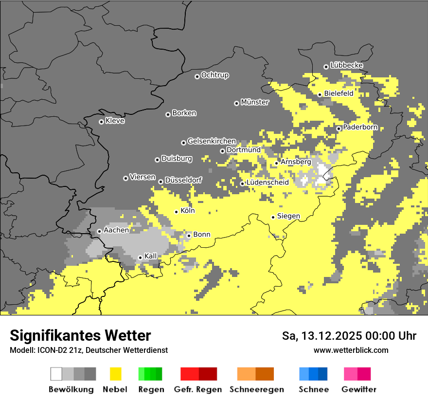 Modellkarten Signifikantes Wetter