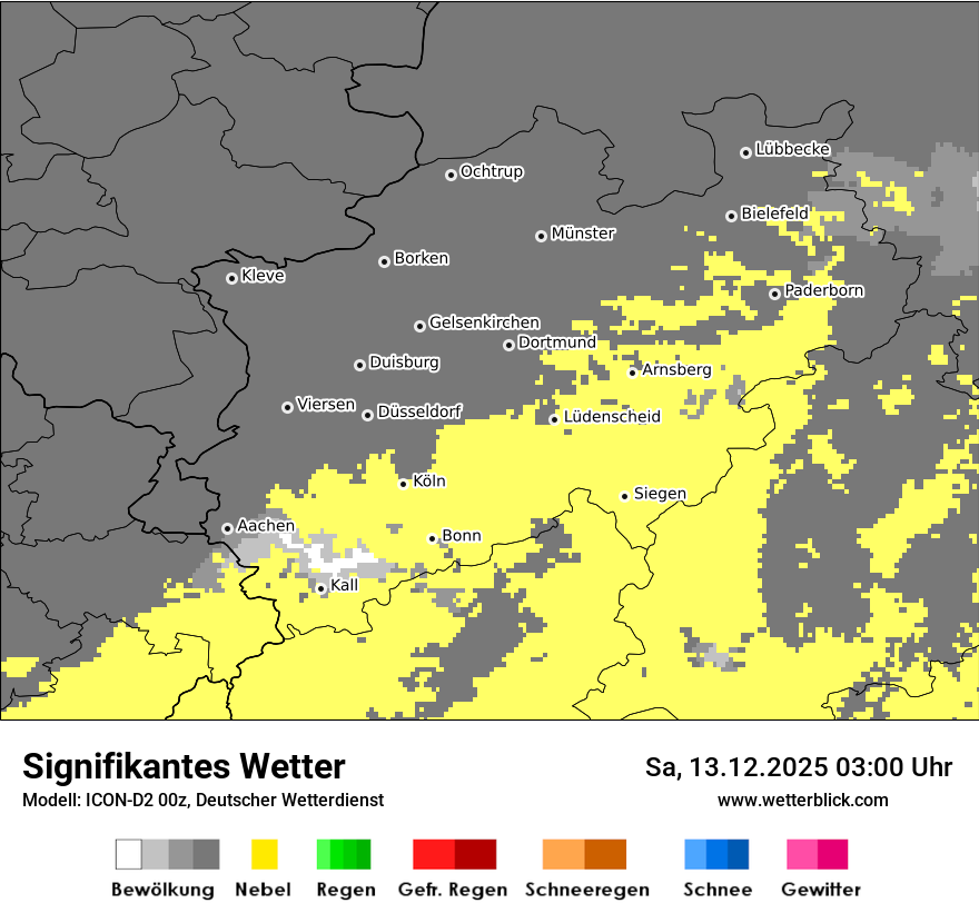 Modellkarten Signifikantes Wetter