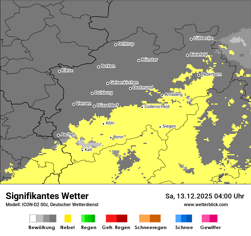 Modellkarten Signifikantes Wetter