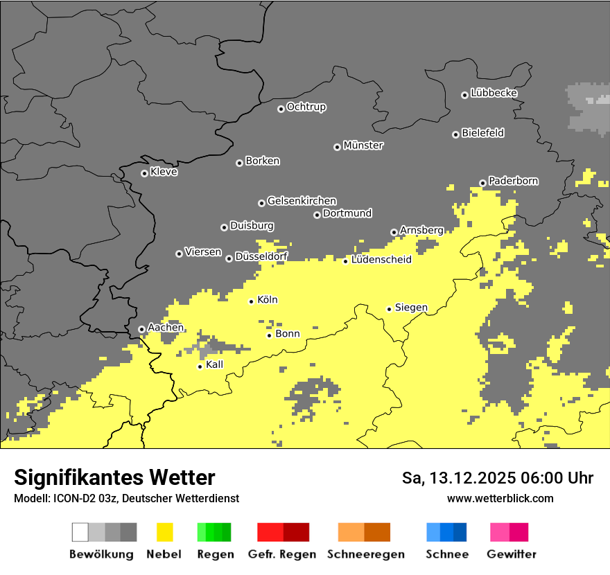 Modellkarten Signifikantes Wetter
