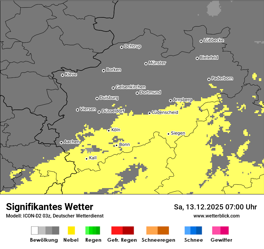 Modellkarten Signifikantes Wetter
