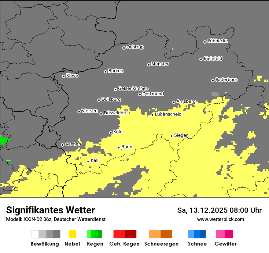 Modellkarten Signifikantes Wetter