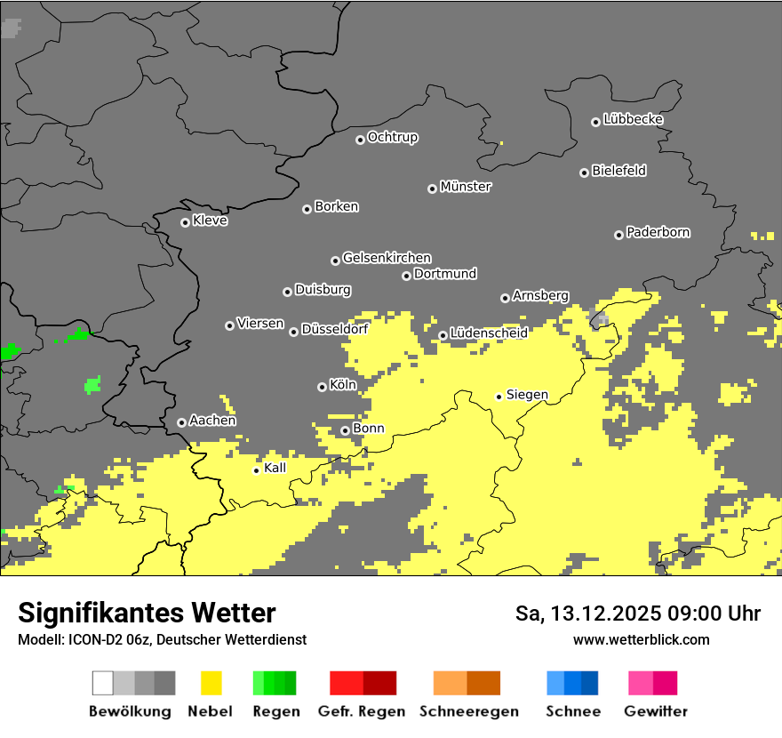 Modellkarten Signifikantes Wetter