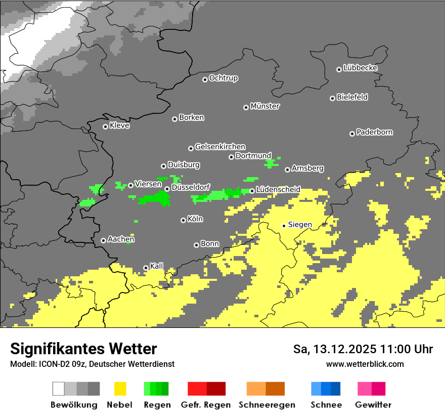 Modellkarten Signifikantes Wetter