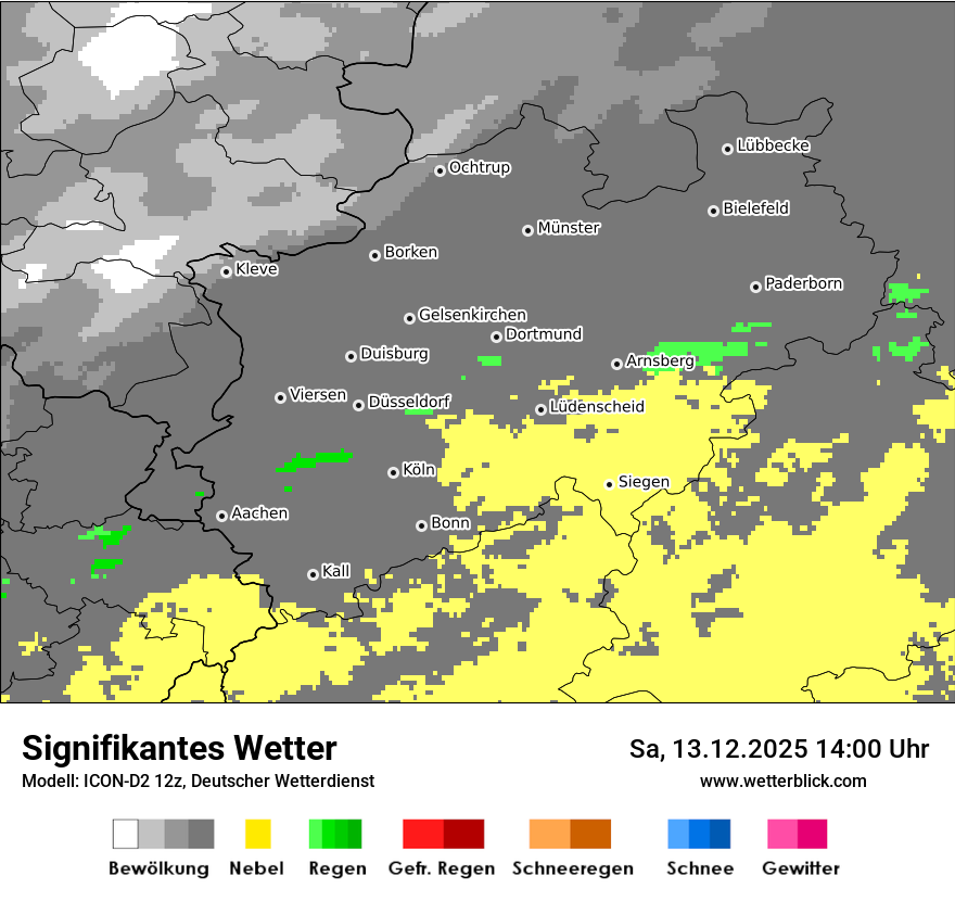 Modellkarten Signifikantes Wetter