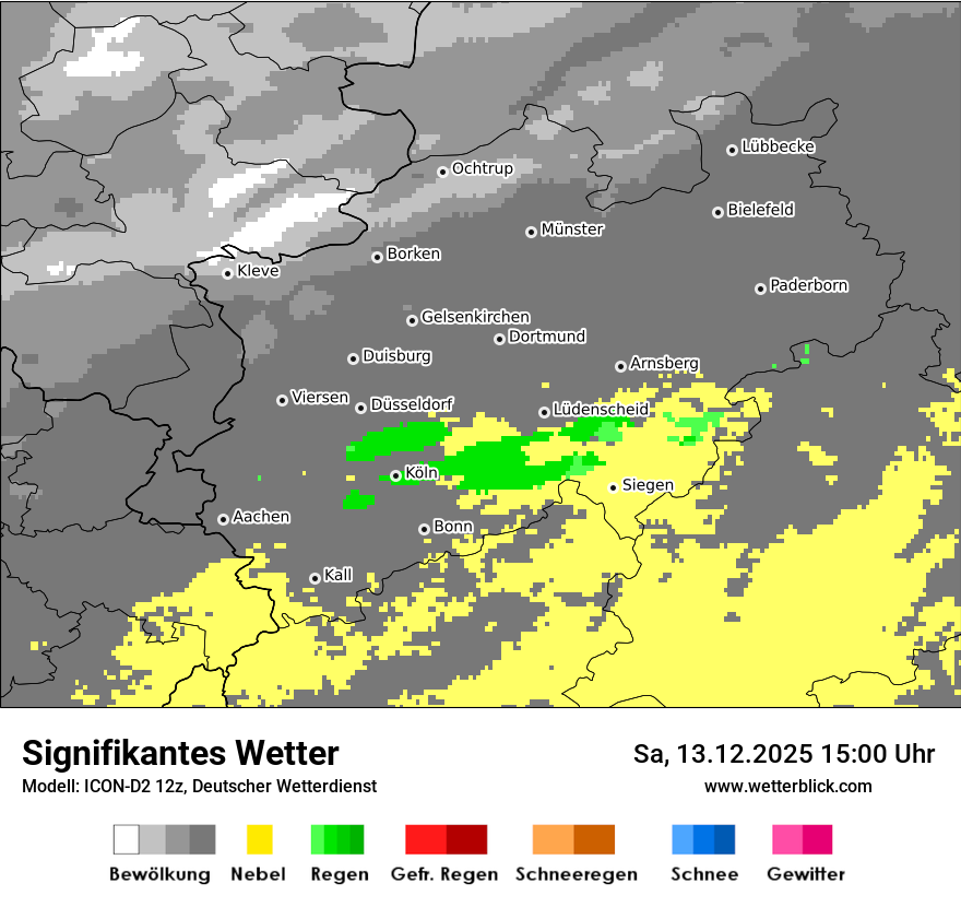 Modellkarten Signifikantes Wetter