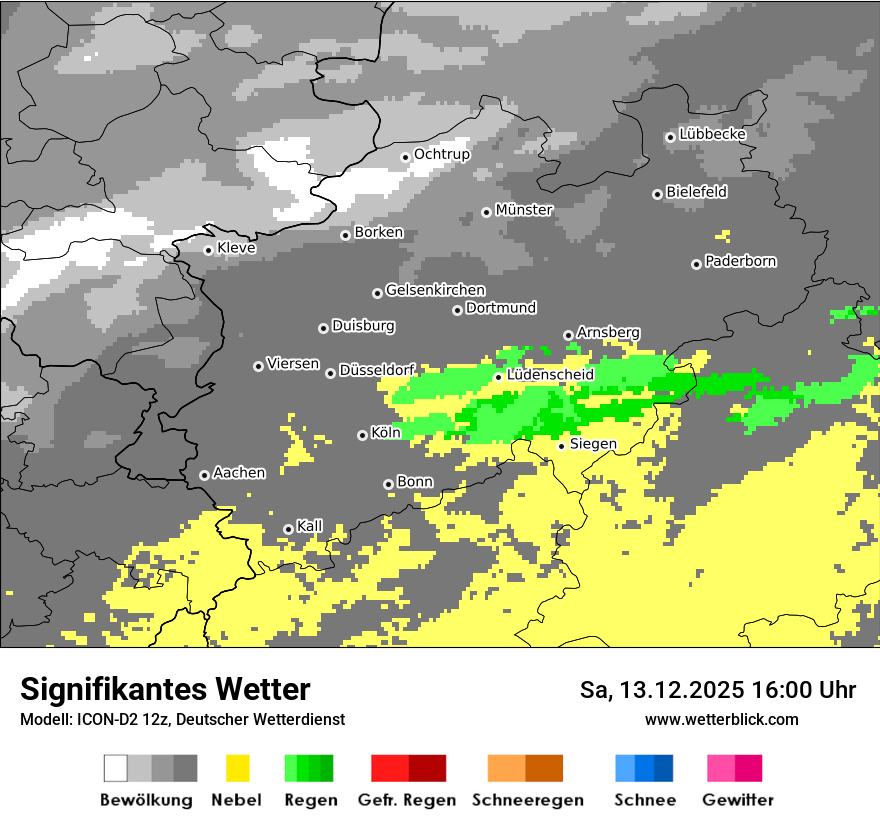 Modellkarten Signifikantes Wetter