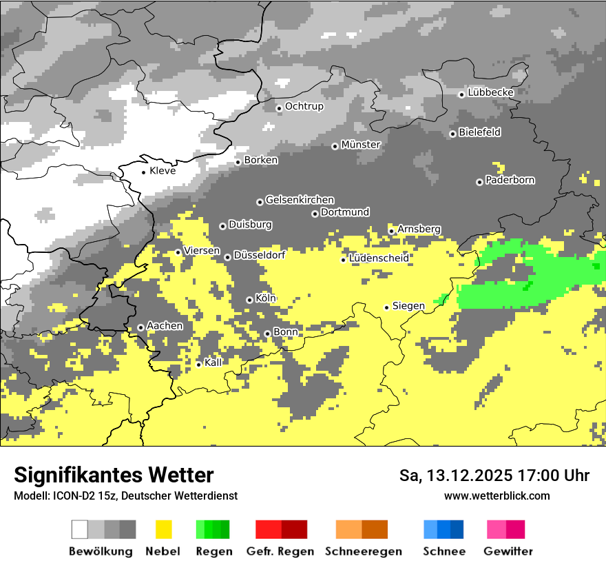 Modellkarten Signifikantes Wetter