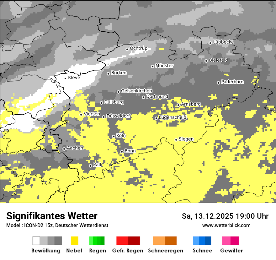 Modellkarten Signifikantes Wetter