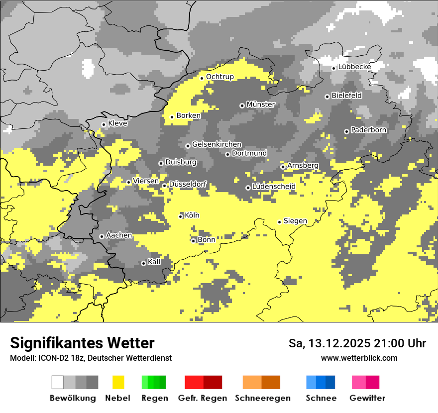 Modellkarten Signifikantes Wetter