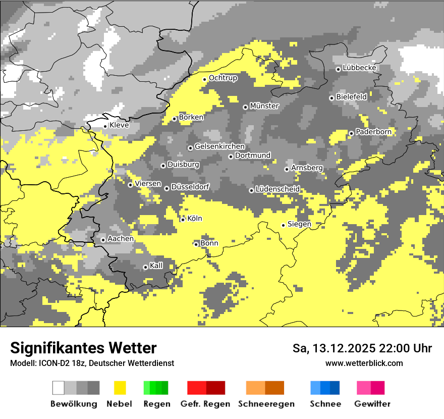 Modellkarten Signifikantes Wetter
