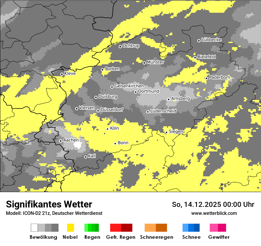 Modellkarten Signifikantes Wetter