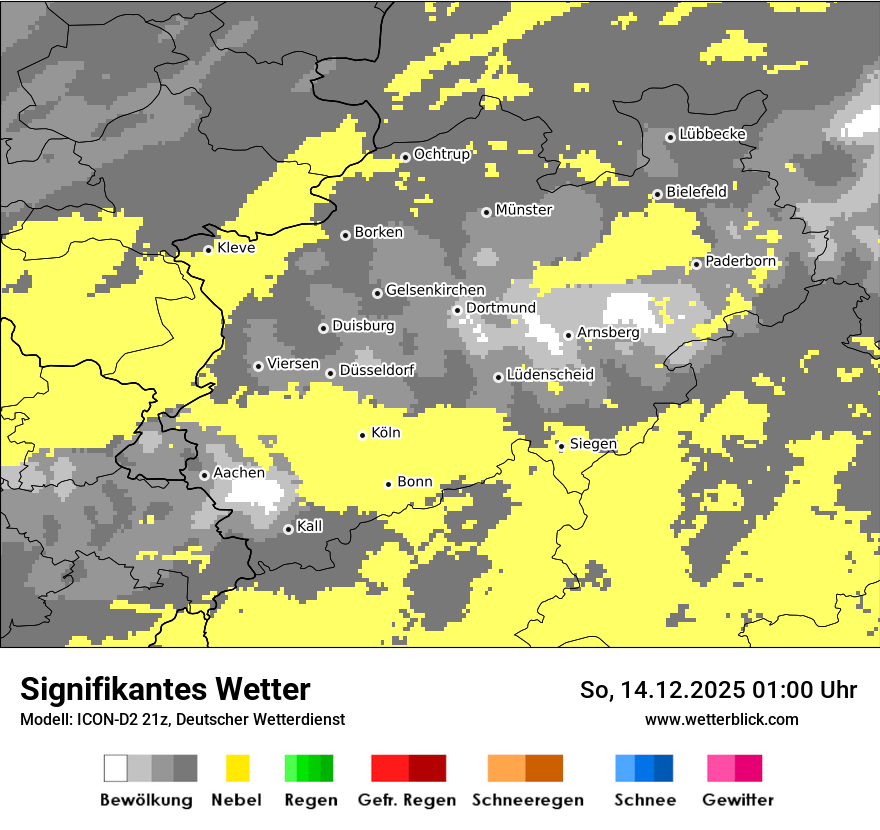 Modellkarten Signifikantes Wetter