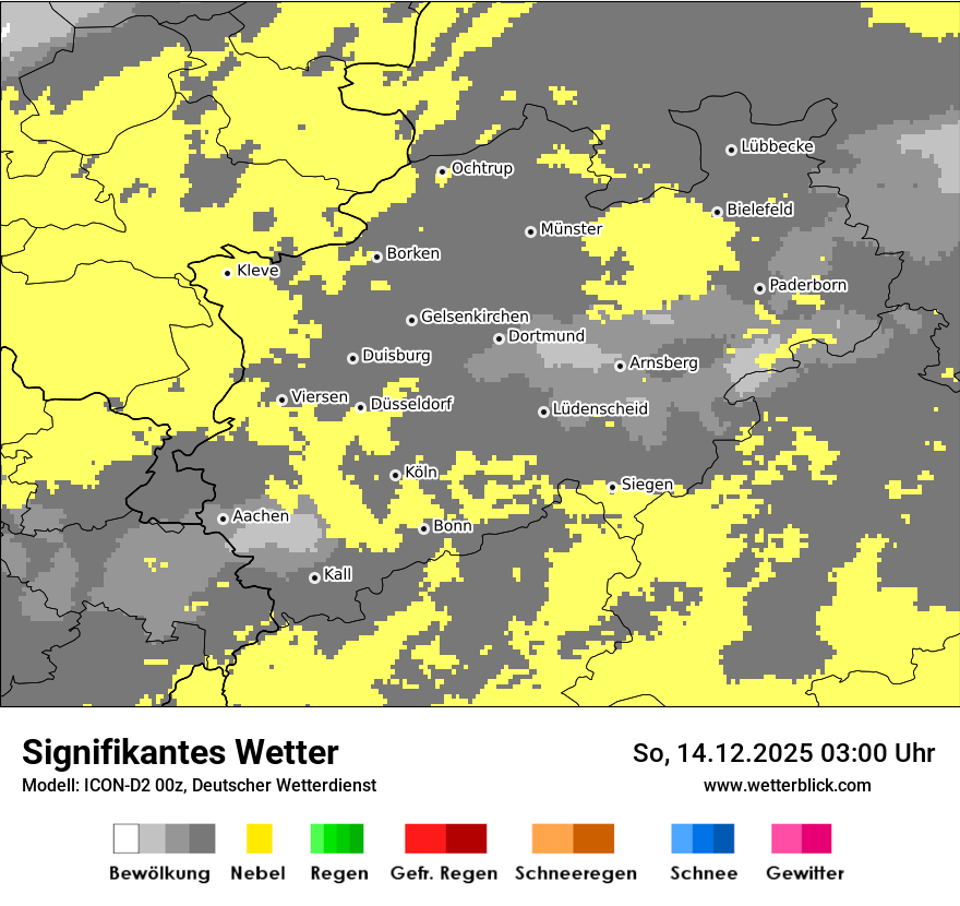Modellkarten Signifikantes Wetter