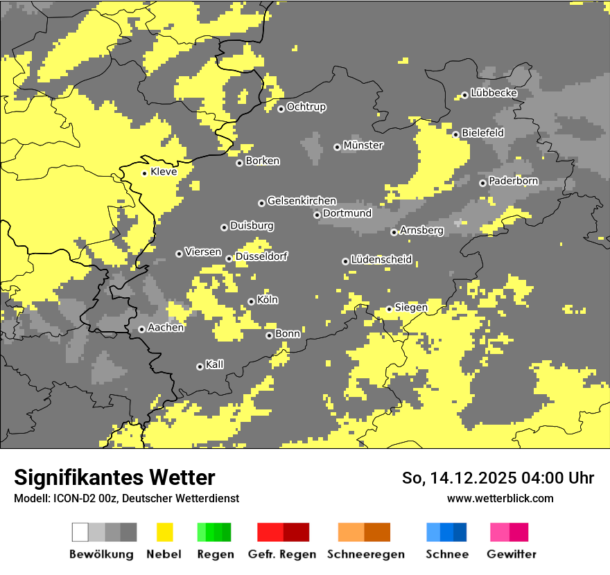Modellkarten Signifikantes Wetter