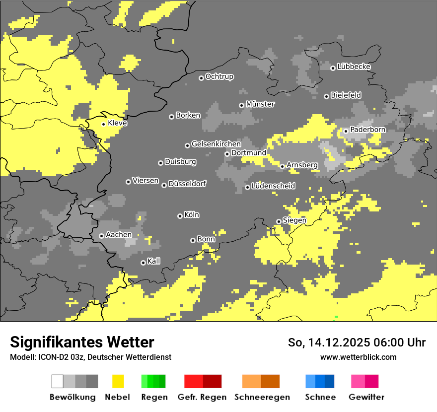 Modellkarten Signifikantes Wetter
