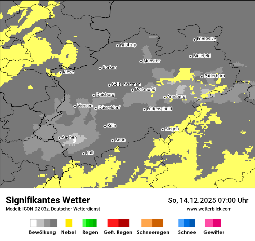 Modellkarten Signifikantes Wetter