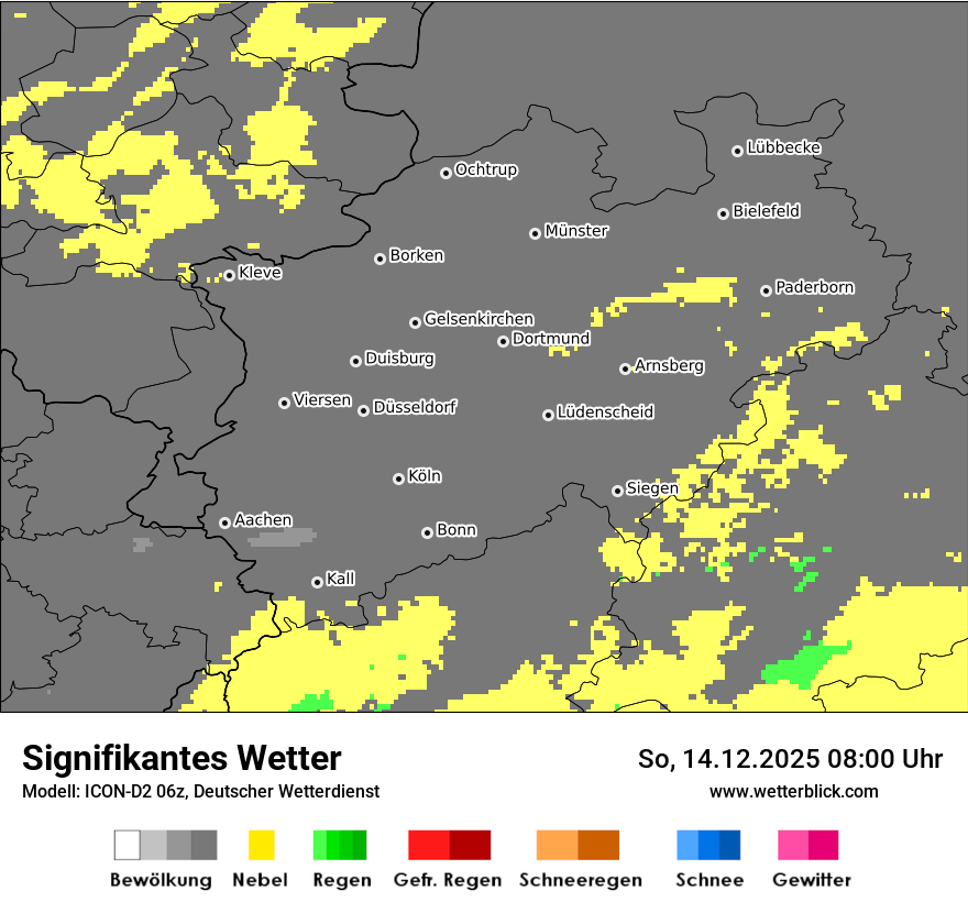 Modellkarten Signifikantes Wetter