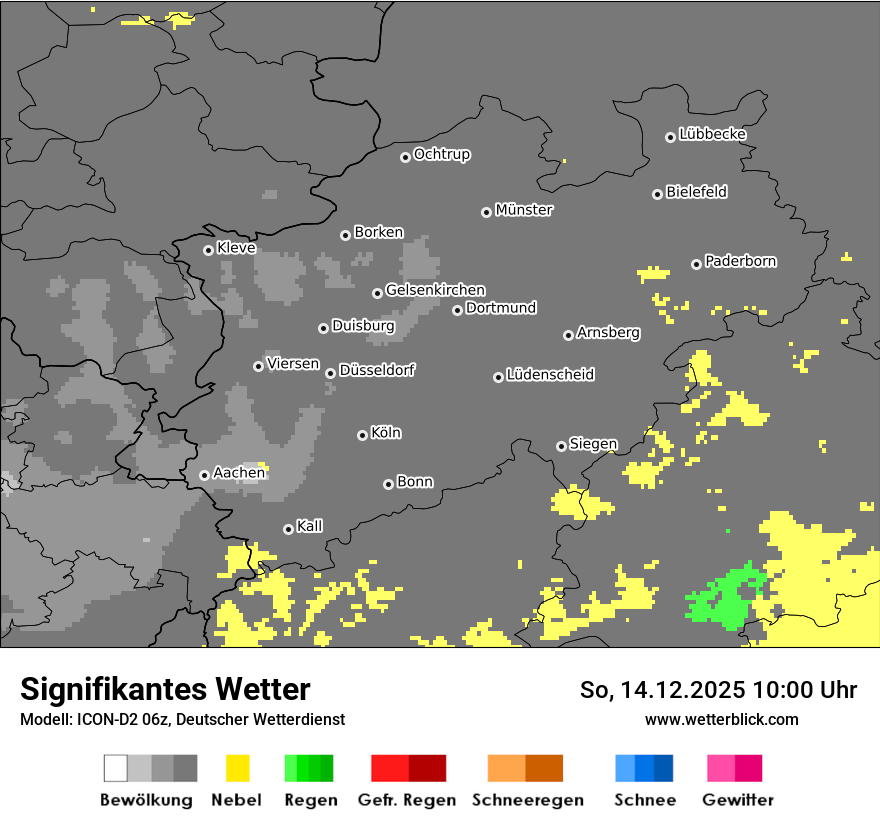 Modellkarten Signifikantes Wetter