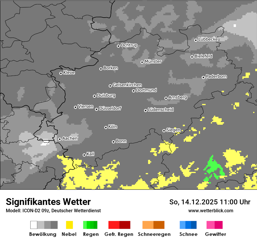 Modellkarten Signifikantes Wetter