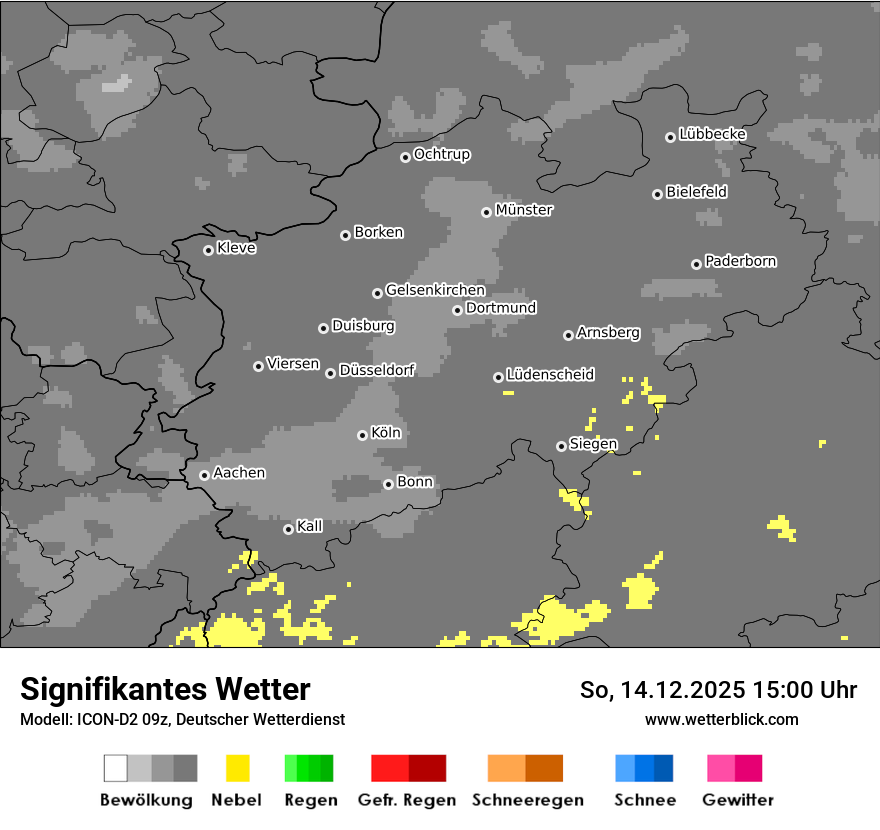 Modellkarten Signifikantes Wetter