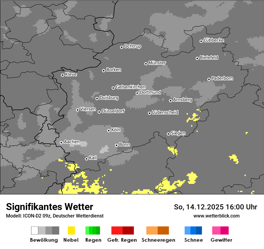 Modellkarten Signifikantes Wetter