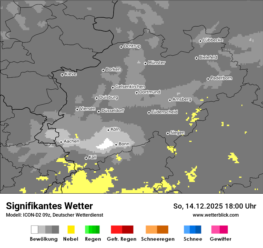 Modellkarten Signifikantes Wetter