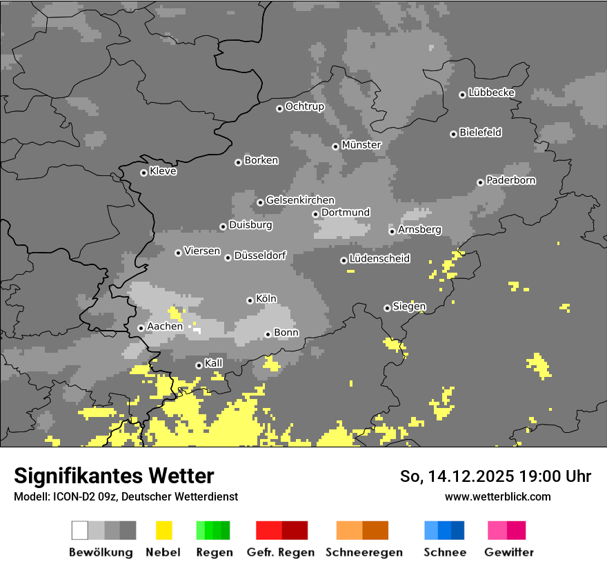 Modellkarten Signifikantes Wetter