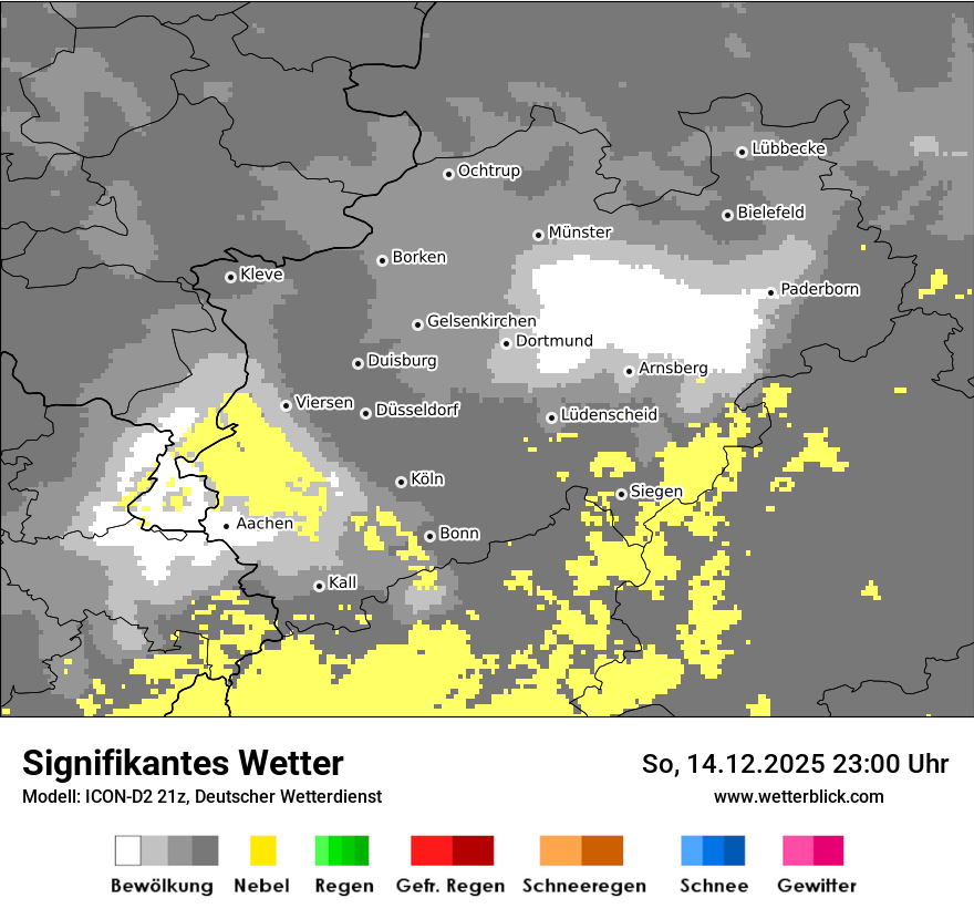 Modellkarten Signifikantes Wetter