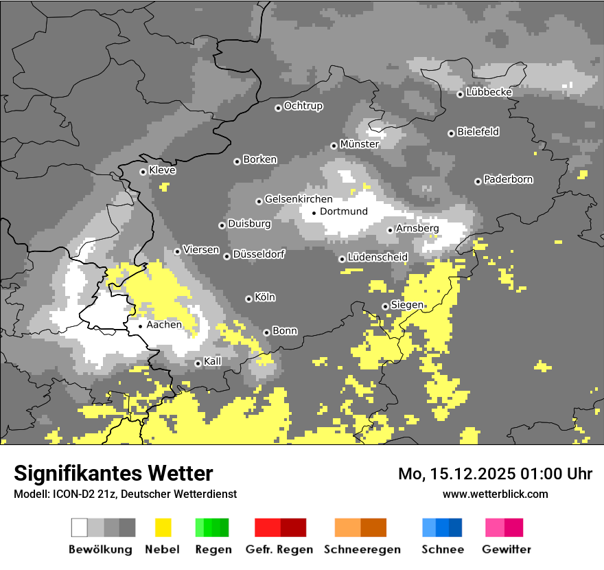 Modellkarten Signifikantes Wetter