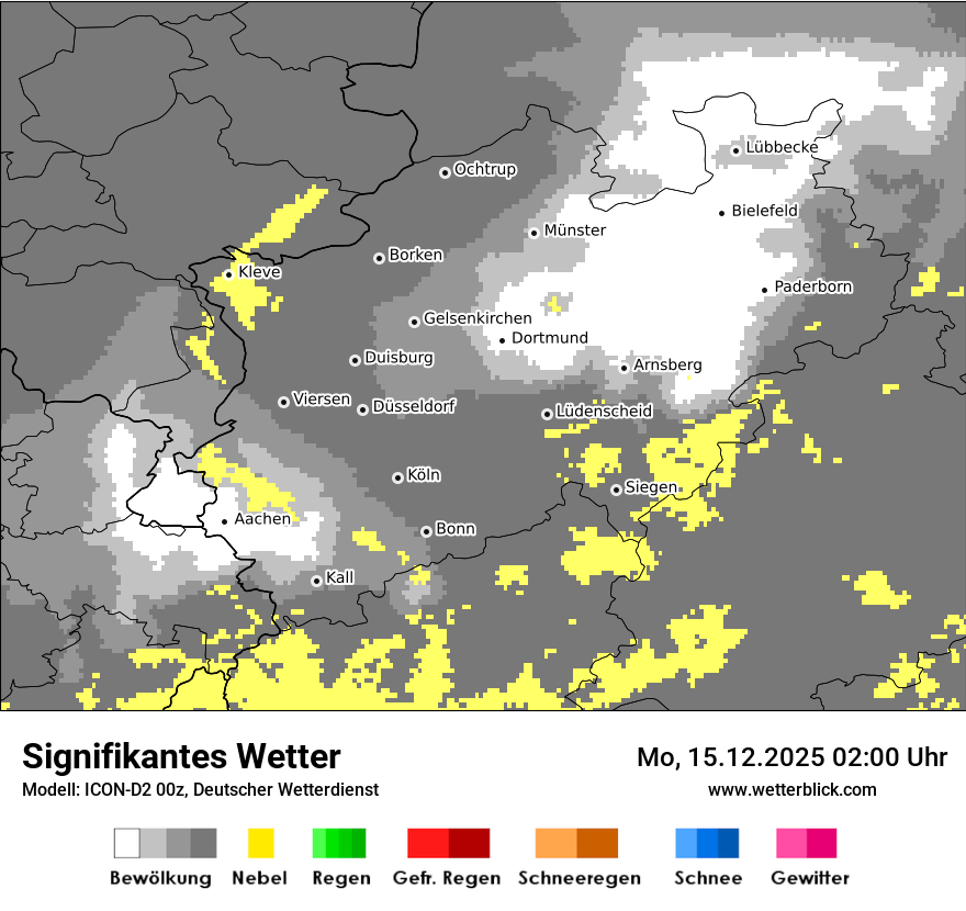 Modellkarten Signifikantes Wetter