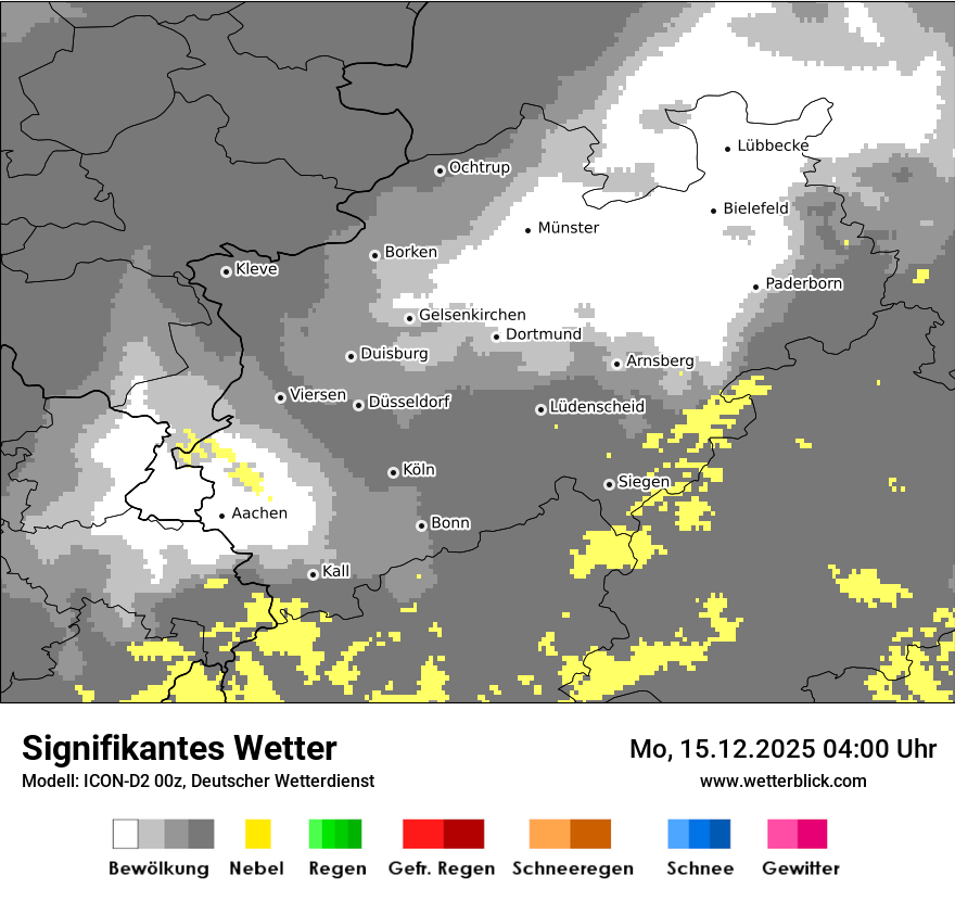 Modellkarten Signifikantes Wetter