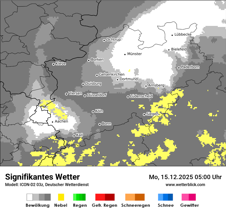 Modellkarten Signifikantes Wetter