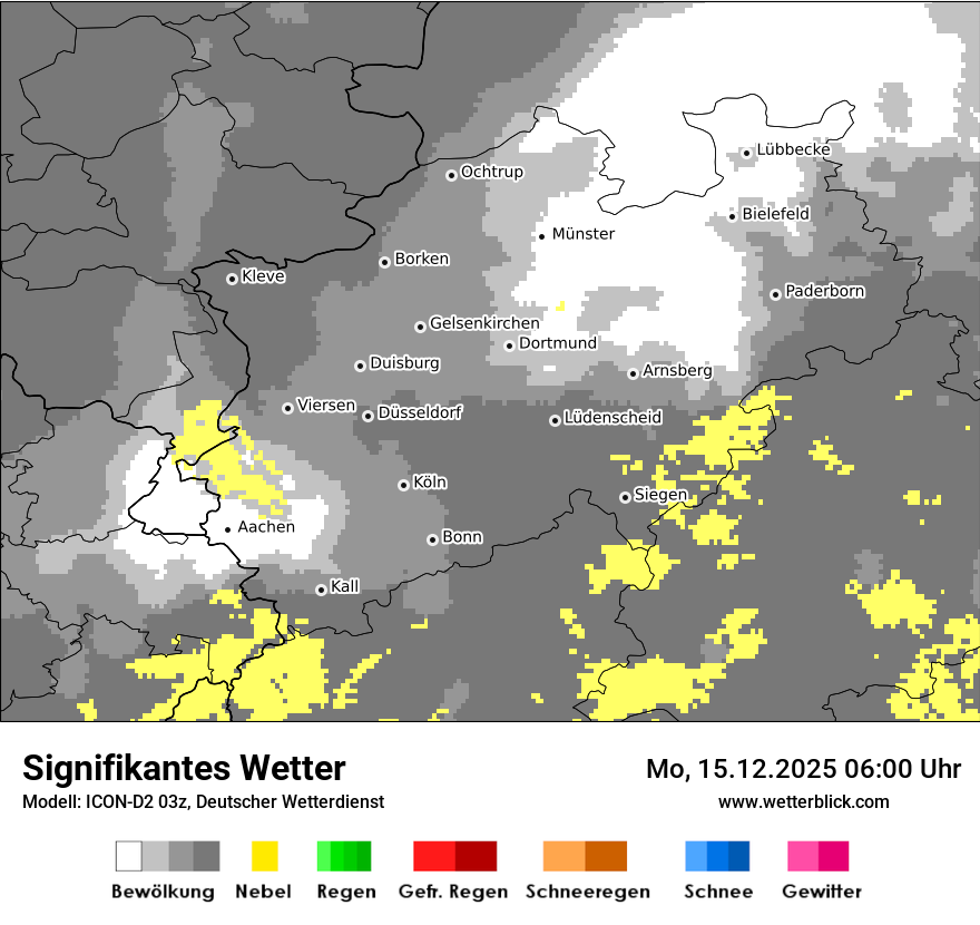 Modellkarten Signifikantes Wetter