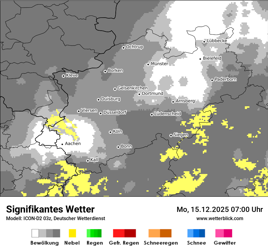 Modellkarten Signifikantes Wetter