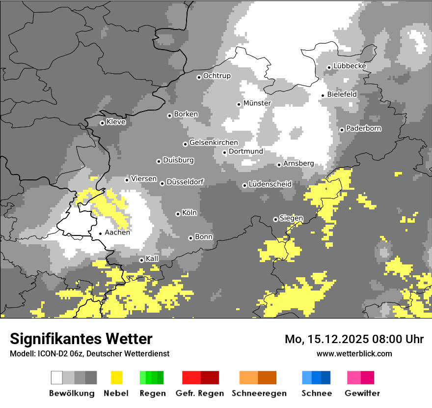 Modellkarten Signifikantes Wetter