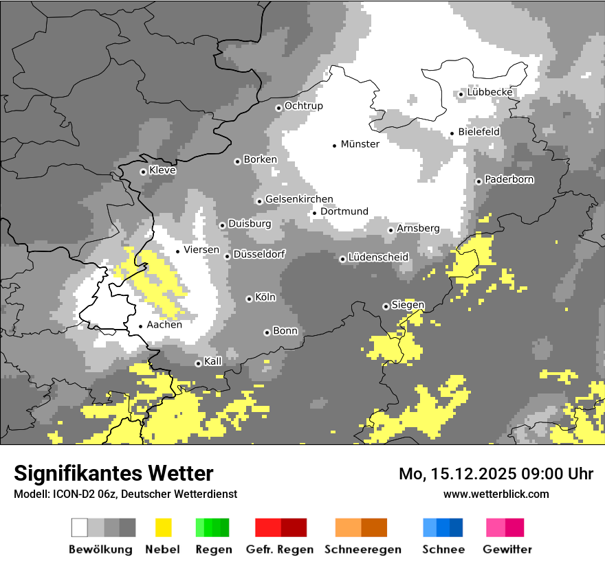 Modellkarten Signifikantes Wetter