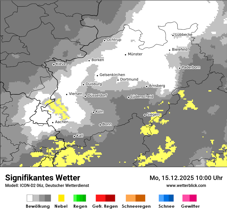 Modellkarten Signifikantes Wetter