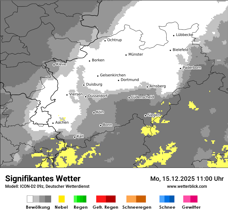 Modellkarten Signifikantes Wetter