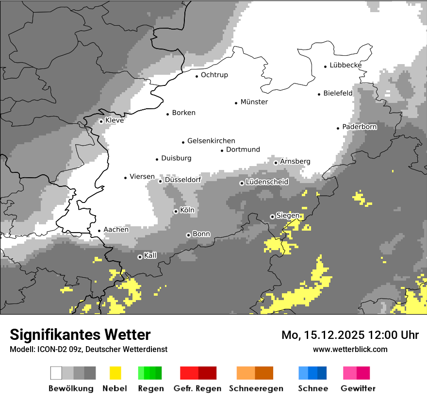 Modellkarten Signifikantes Wetter