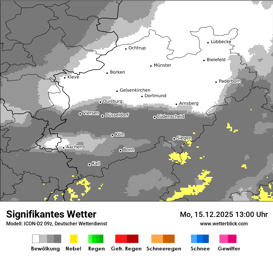 Modellkarten Signifikantes Wetter
