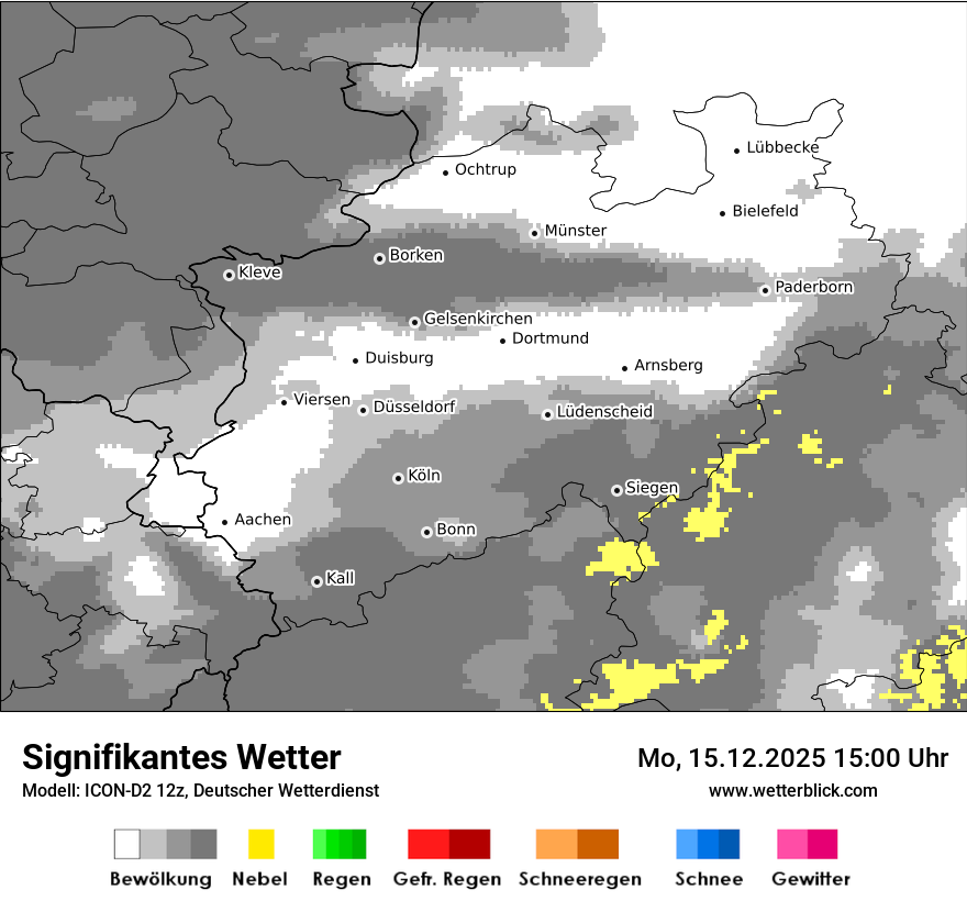 Modellkarten Signifikantes Wetter