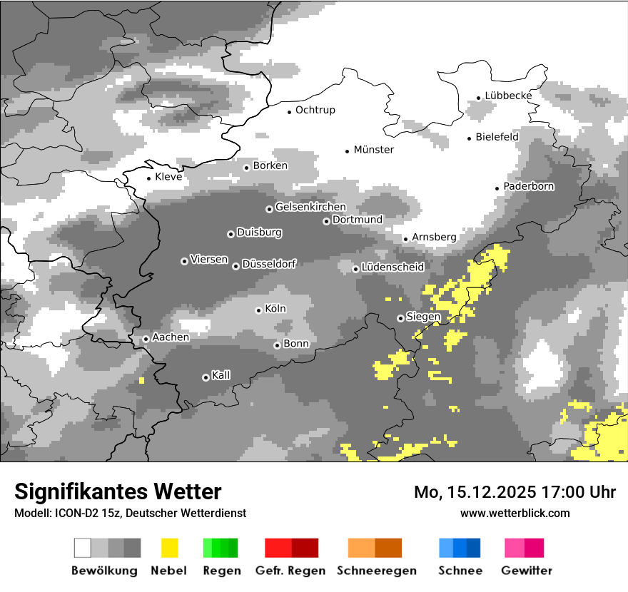 Modellkarten Signifikantes Wetter