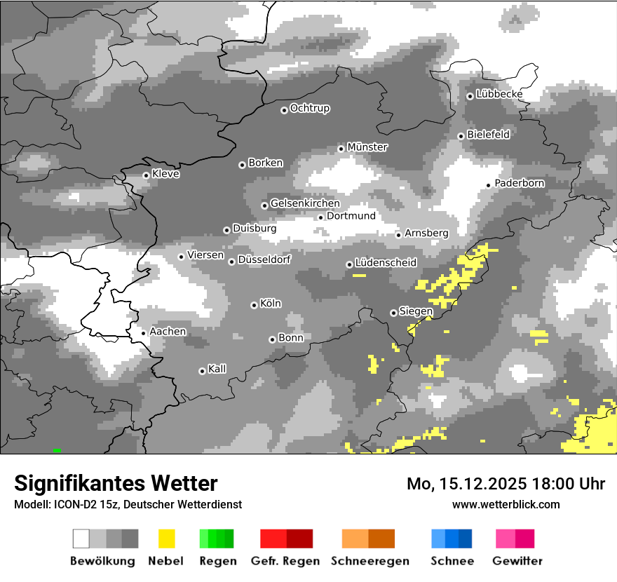 Modellkarten Signifikantes Wetter