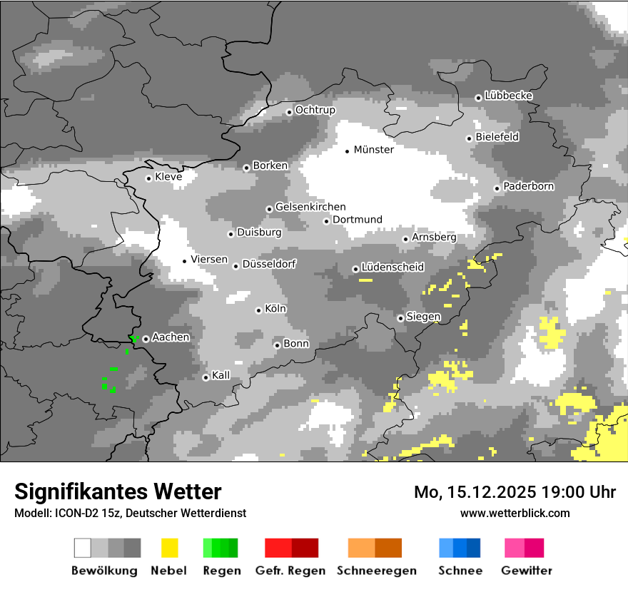 Modellkarten Signifikantes Wetter