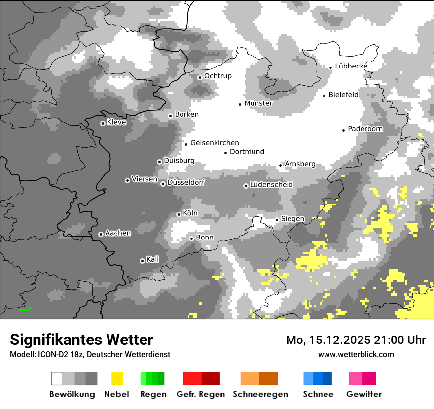 Modellkarten Signifikantes Wetter