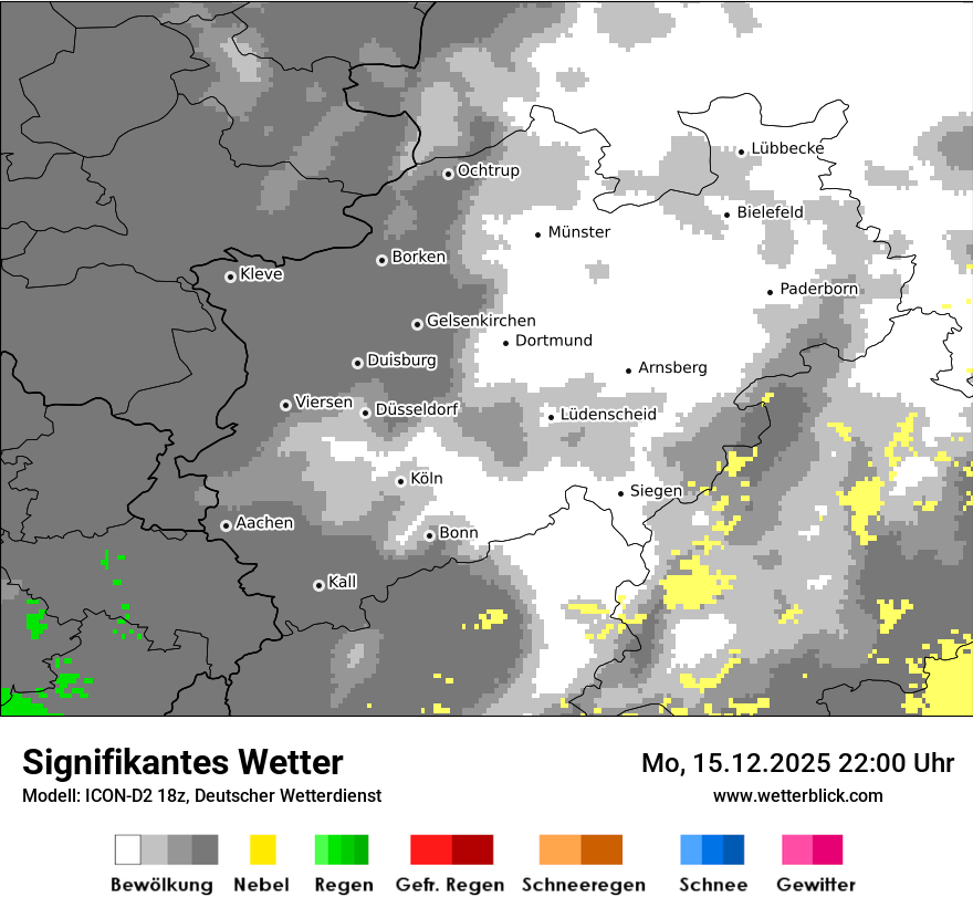 Modellkarten Signifikantes Wetter