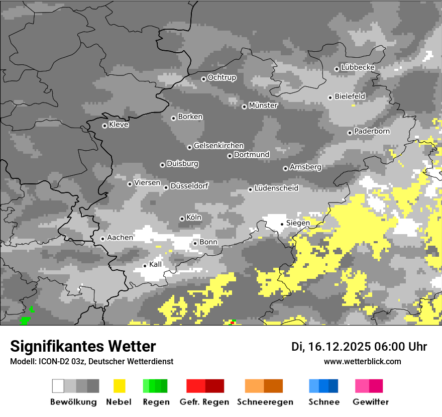 Modellkarten Signifikantes Wetter