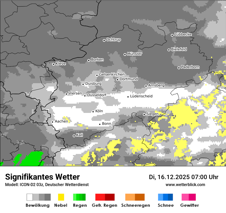 Modellkarten Signifikantes Wetter